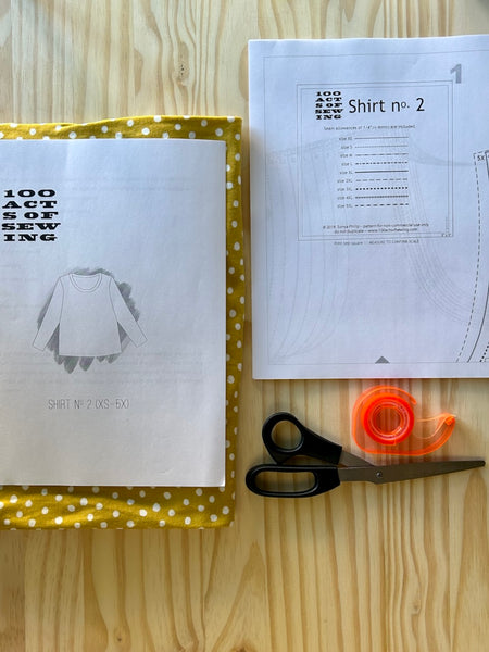 100 Acts of Sewing: Shirt No. 2 - PDF Sewing Pattern