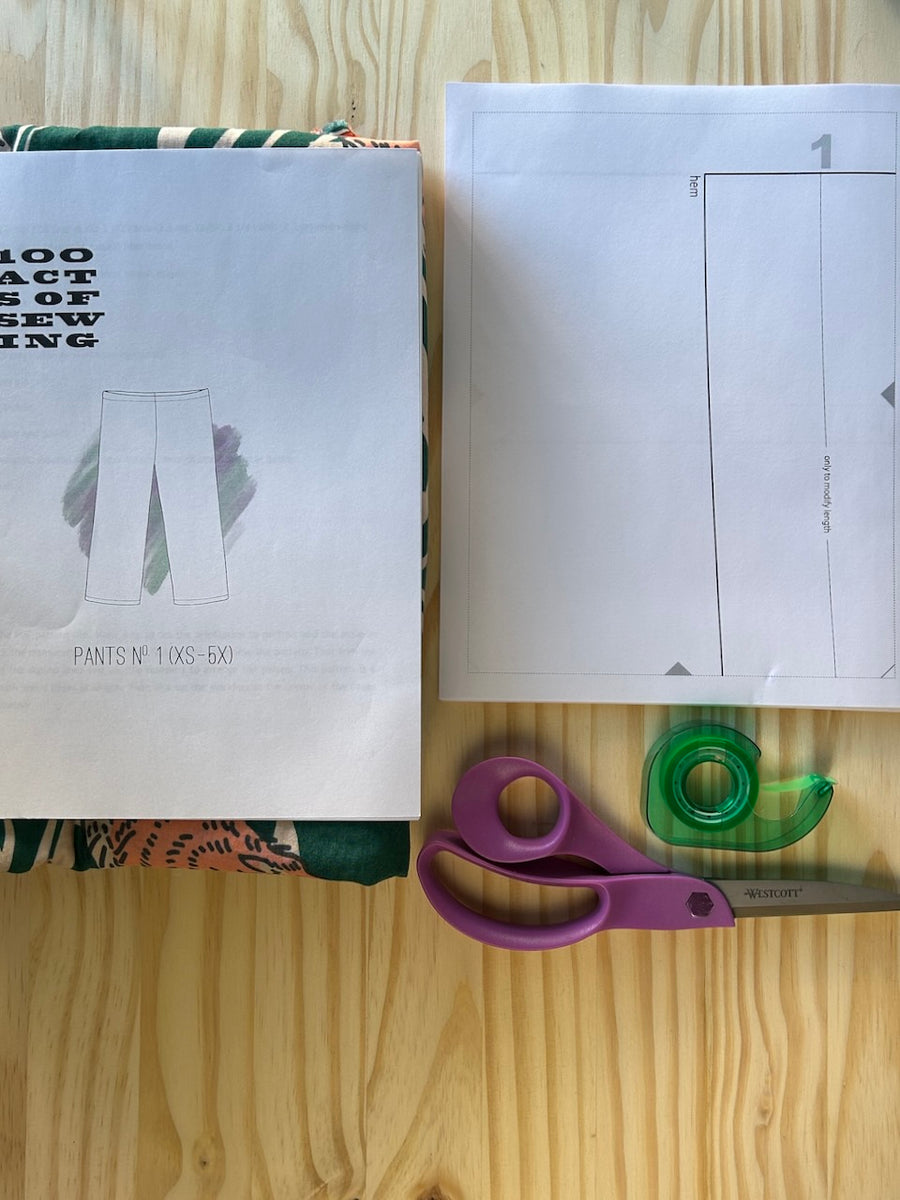 100 Acts of Sewing: Pants No. 1 - PDF Sewing Pattern – 100actsofsewing