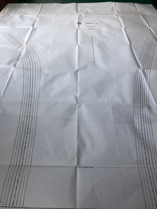 unfolded sewing pattern