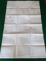 unfolded sewing pattern